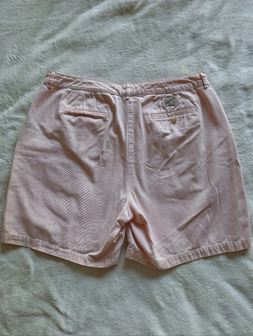 Lauren Ralph Lauren 100% Cotton Pink Chino Shorts Plus Size 16W Inseam 7